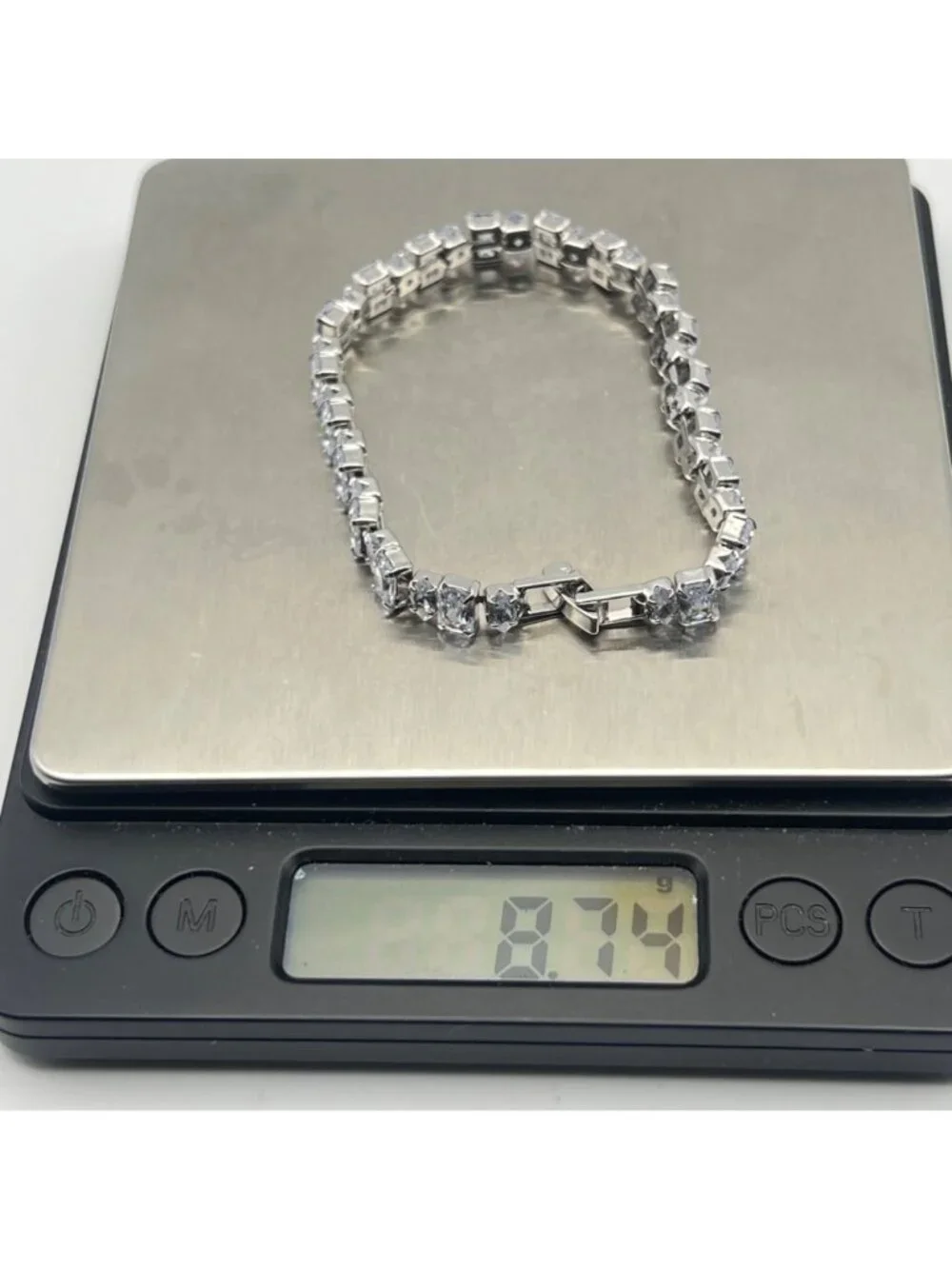 Clear CZ Tennis Bracelet 6.5